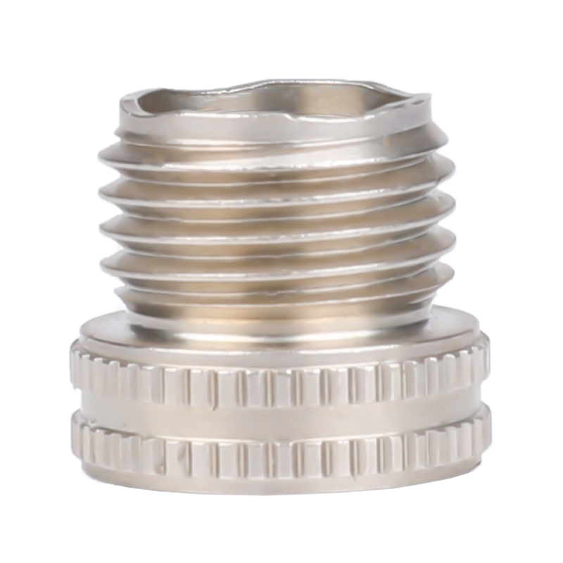 Pipe Coupling Turn-Mill Combination Precision Machining Customized Copper Part Precision Machining Nickelizing On Surface 
