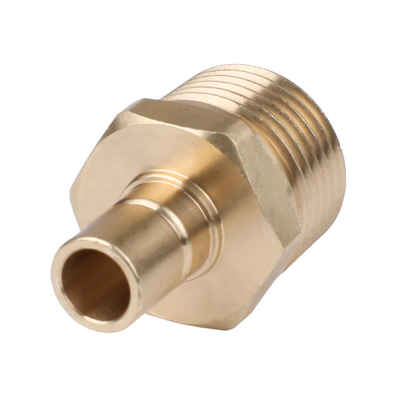 Copper Pipe Joint Turn-Mill Combination Precision Machining Customized Copper Part Precision Machining Nickelizing On Surface