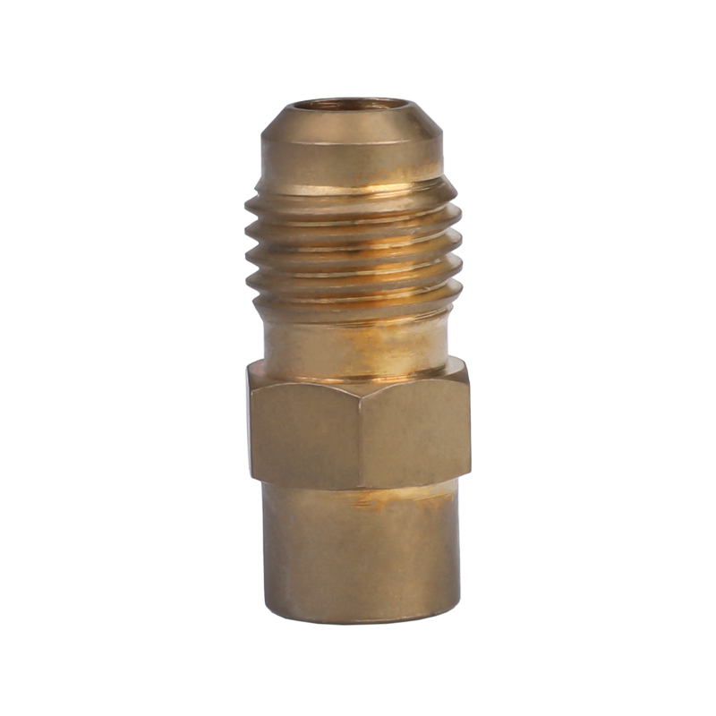 Female Brass SAE 45 Degree Pipe Fitting Adapter CNC Machining Part